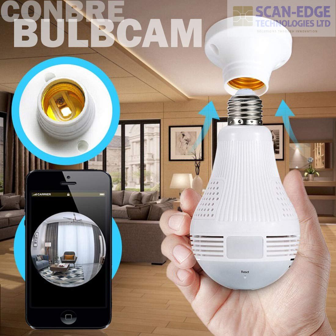 WI-Fi Smart Bulb Camera 2MP 110-220V