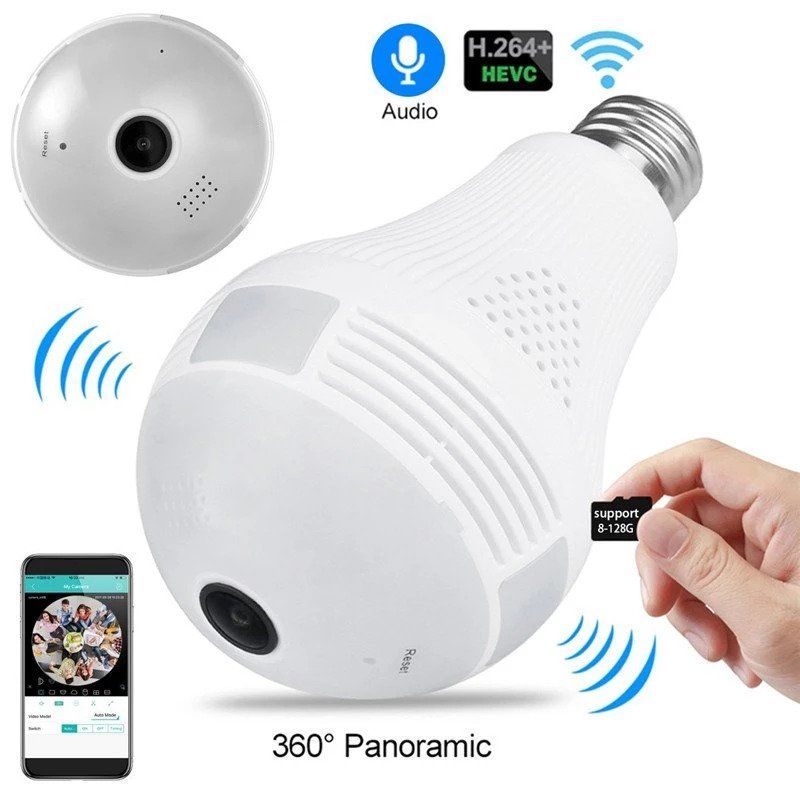 WI-Fi Smart Bulb Camera 2MP 110-220V