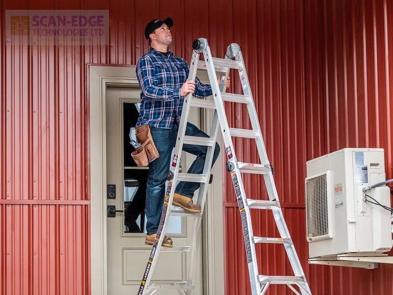 7-In-1 Multipurpose Aluminium Folding Ladder Folding Ladder
