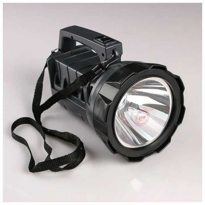 LED Rechargeable Torch Search Light with Solar Panel