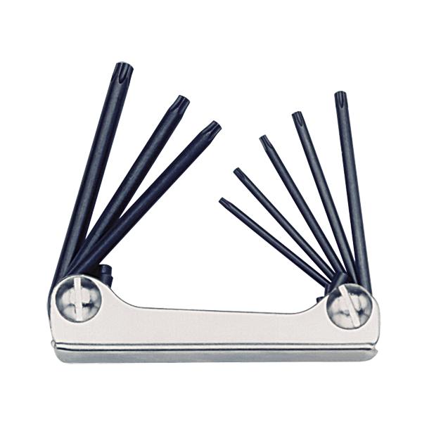 Folding Allen Torx Key Wrench Set 8Pcs