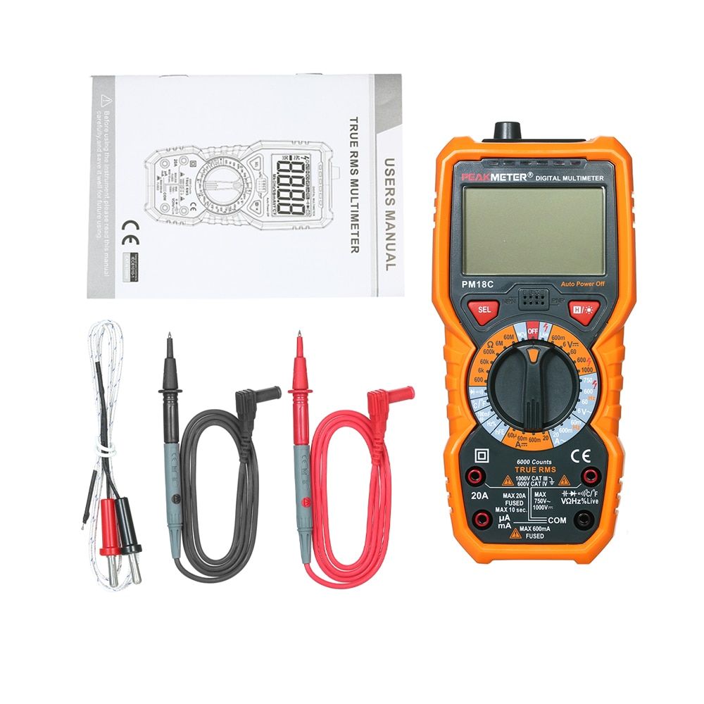 True RMS Digital Multimeter PM18C Meter