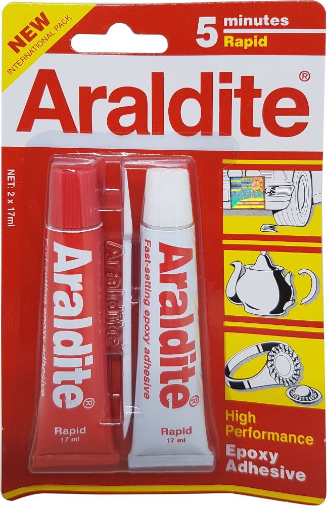 Araldite Glue Epoxy Adhesive Bonding Agent Clear