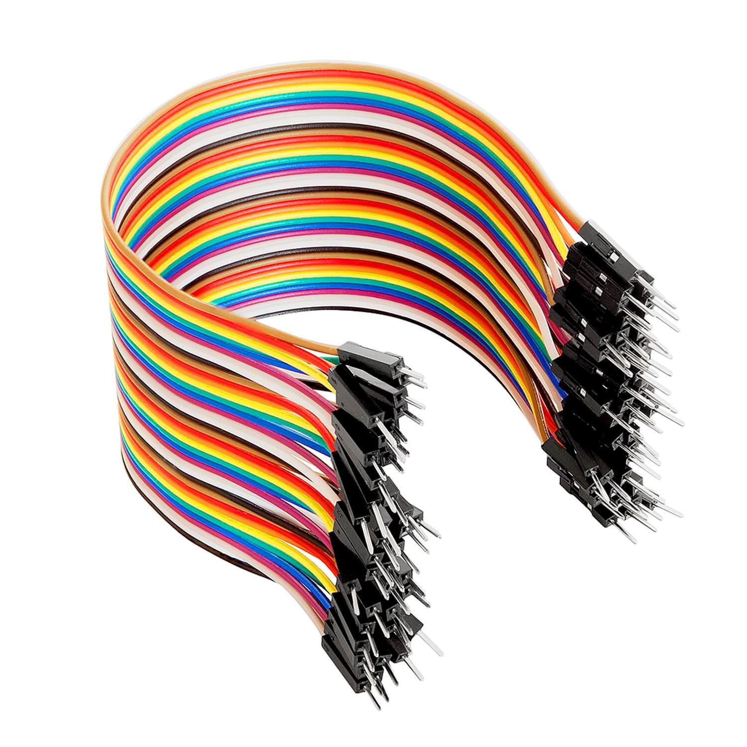 40pcs 20cm Male To Male Jumper Wire For Arduino
