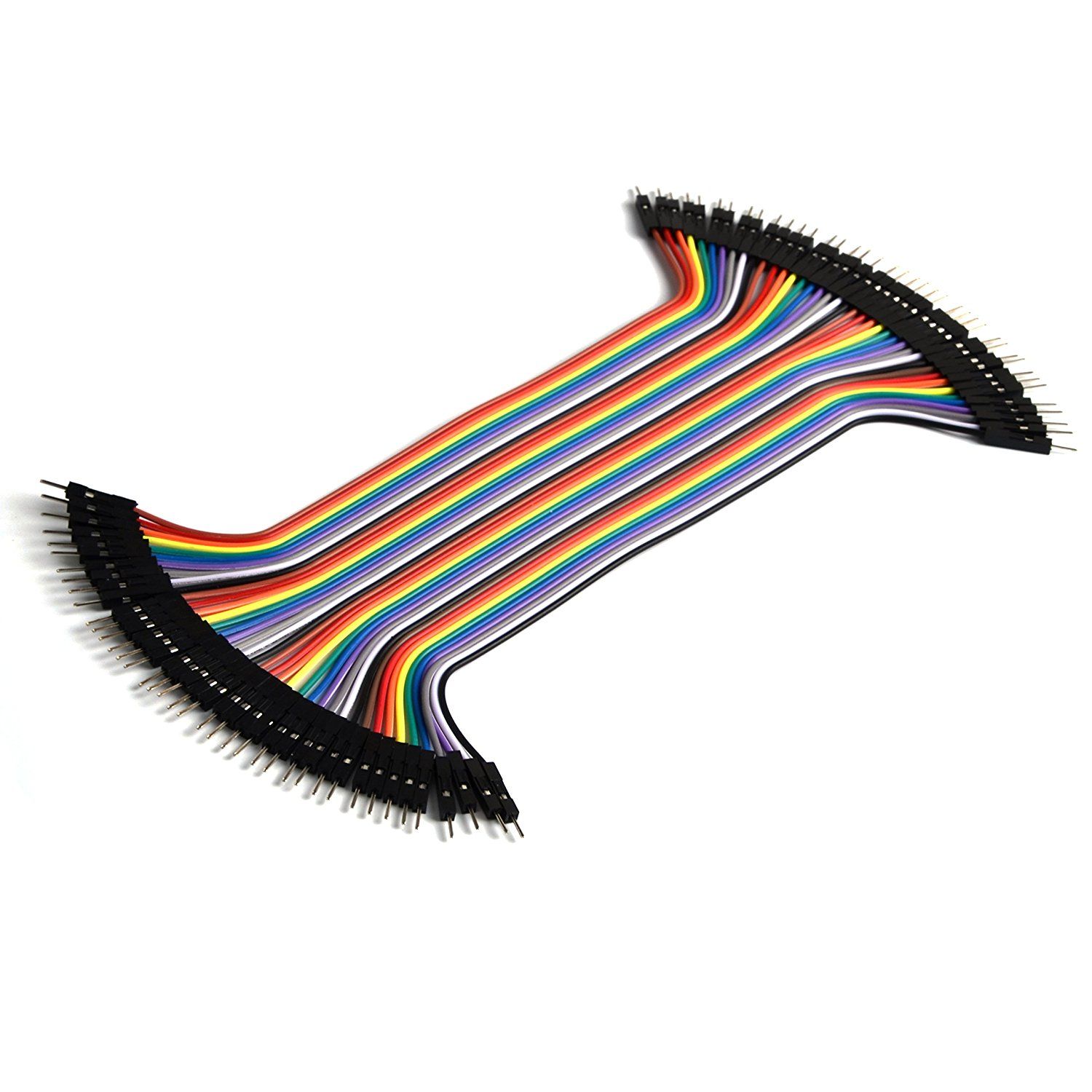 40pcs 20cm Male To Male Jumper Wire For Arduino
