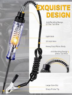 Heavy Duty Car DC Voltage tester 6V 12V 24V Diagnostic Tool
