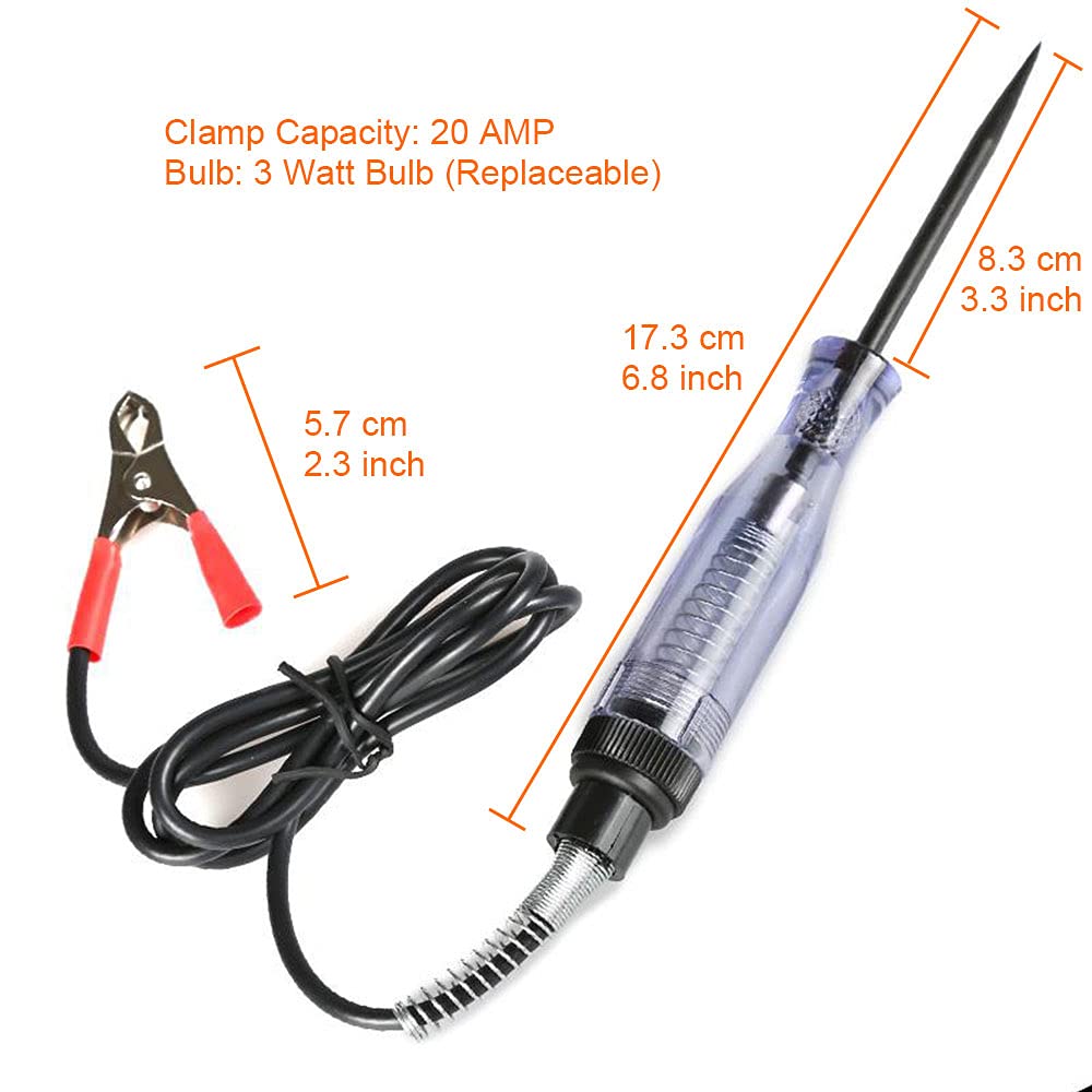 Heavy Duty Car DC Voltage tester 6V 12V 24V Diagnostic Tool