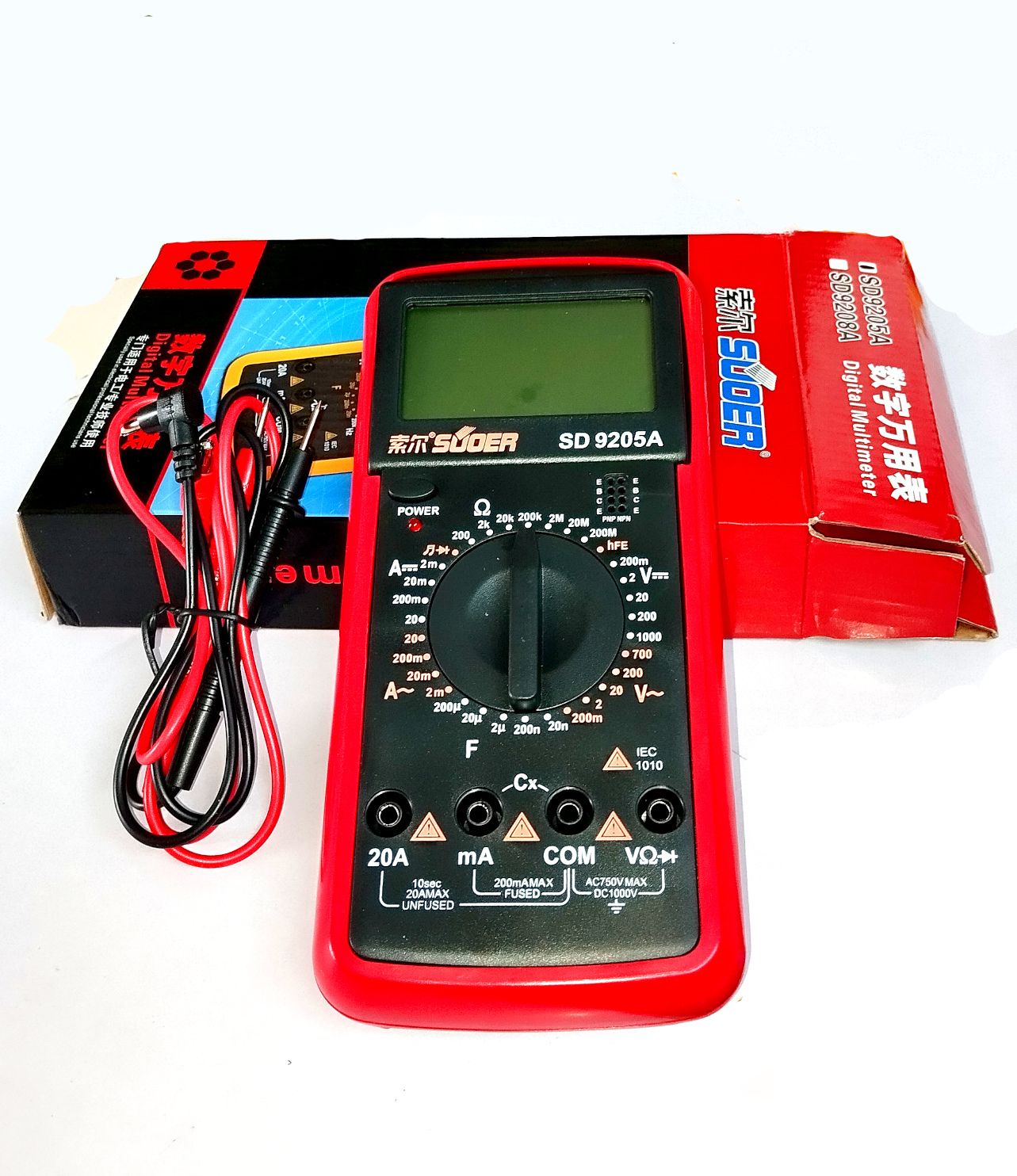 Multipurpose AC DC Digital Multimeter 9205 Voltimeter Ameter Ohmeter