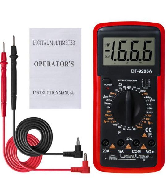Multipurpose AC DC Digital Multimeter 9205 Voltimeter Ameter Ohmeter