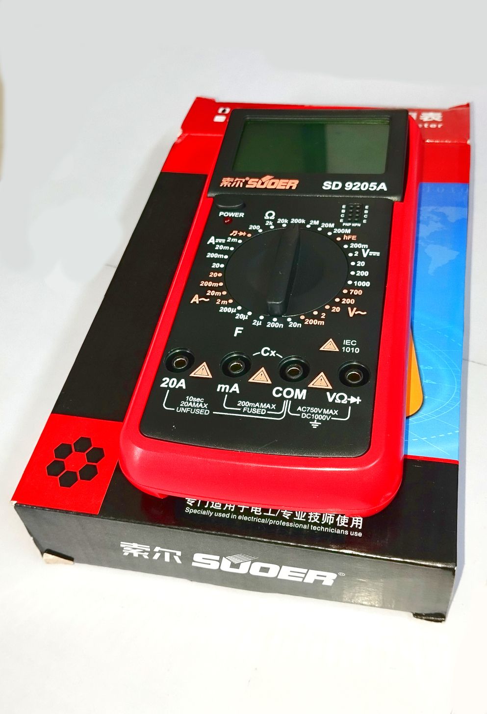 Multipurpose AC DC Digital Multimeter 9205 Voltimeter Ameter Ohmeter