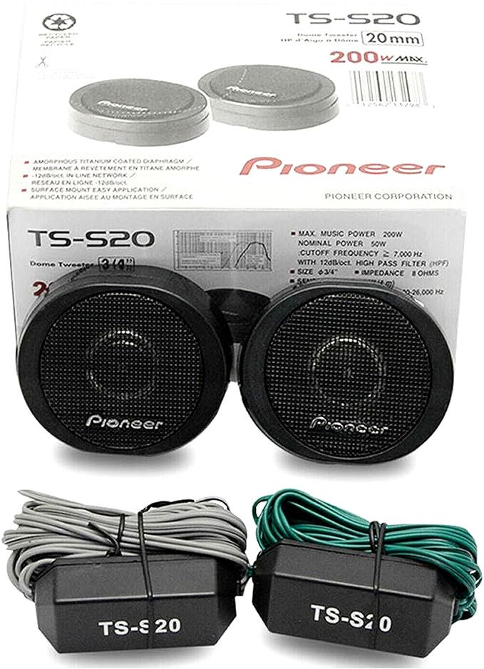 Pioneer TS-S20 Dome Tweeters 20mm 200W Max