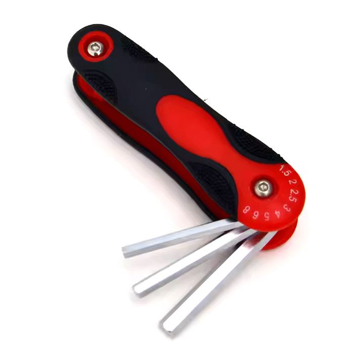 Compact Folding Hex Allen Key Set 8 Pcs T9 to T40, Industrial Wrench Set