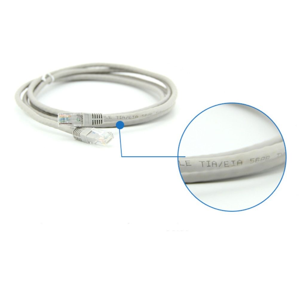 Ethernet Cable RJ45 Cat5e Lan Cable UTP RJ45 Network Cable Compatible Patch Cord for Modem / Router / Switch 2M