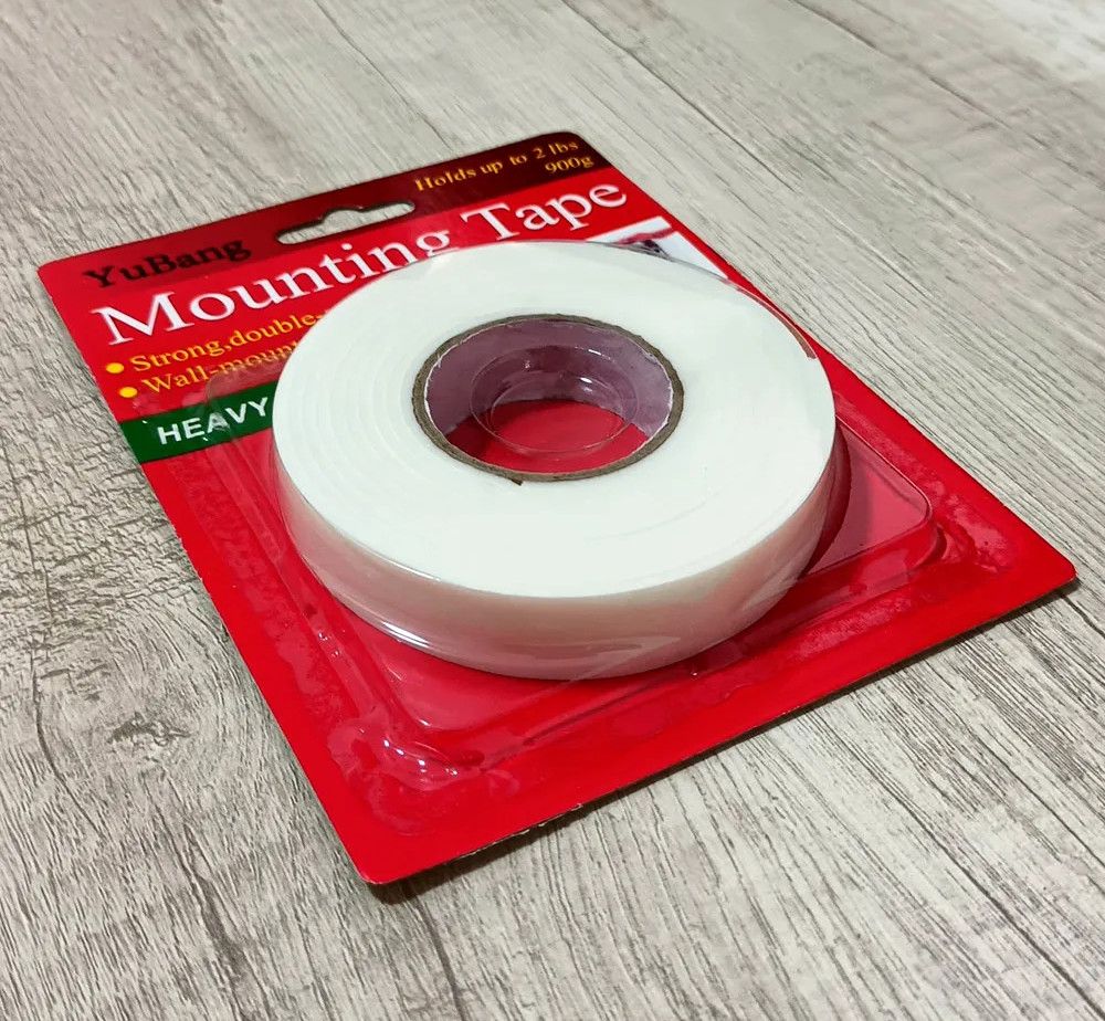 Mounting Tape Double Sided Foam Adhesive 900g, White 1.8M