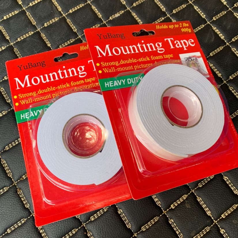 Mounting Tape Double Sided Foam Adhesive 900g, White 1.8M