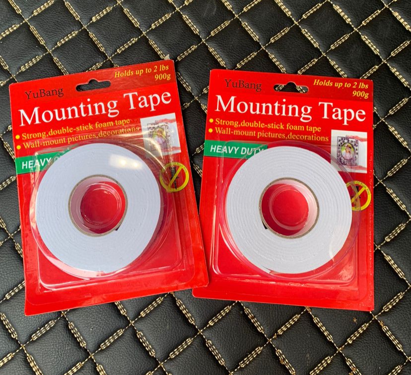 Mounting Tape Double Sided Foam Adhesive 900g, White 1.8M