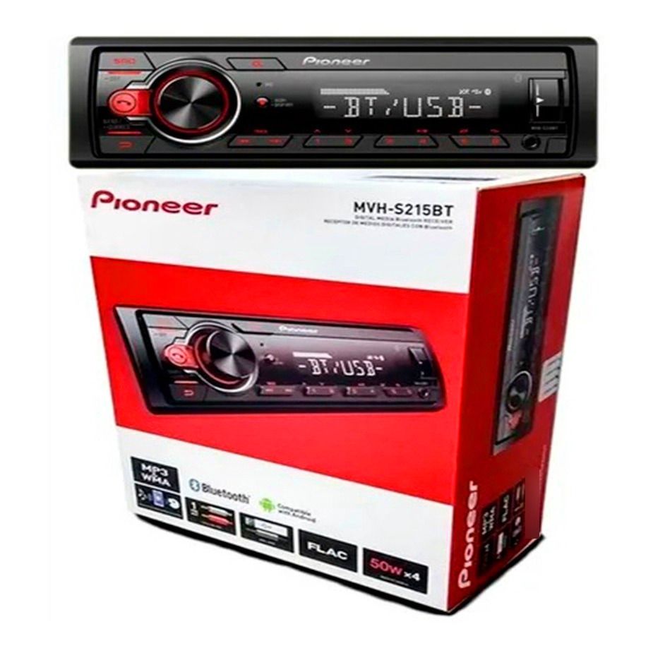 MVH-S215BT Single DIN Stereo Car Radio Receiver Bluetooth USB MP3 AM/FM Android Compatible