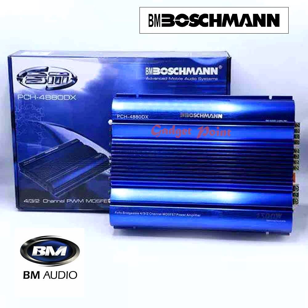 Boschmann Car Power Amplifier Booster 1300 Watts Fully Bridgeable 4/3/2 Channel