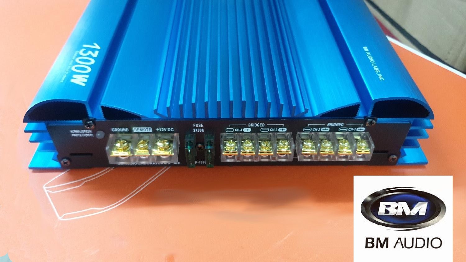 Boschmann Car Power Amplifier Booster 1300 Watts Fully Bridgeable 4/3/2 Channel