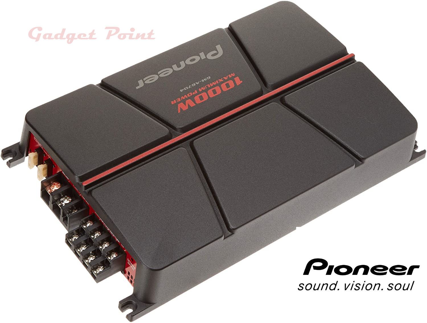 Pioneer GM-A6704 4Channel 1000 Watt Max Bridgeable Amplifier Booster GM-A6704
