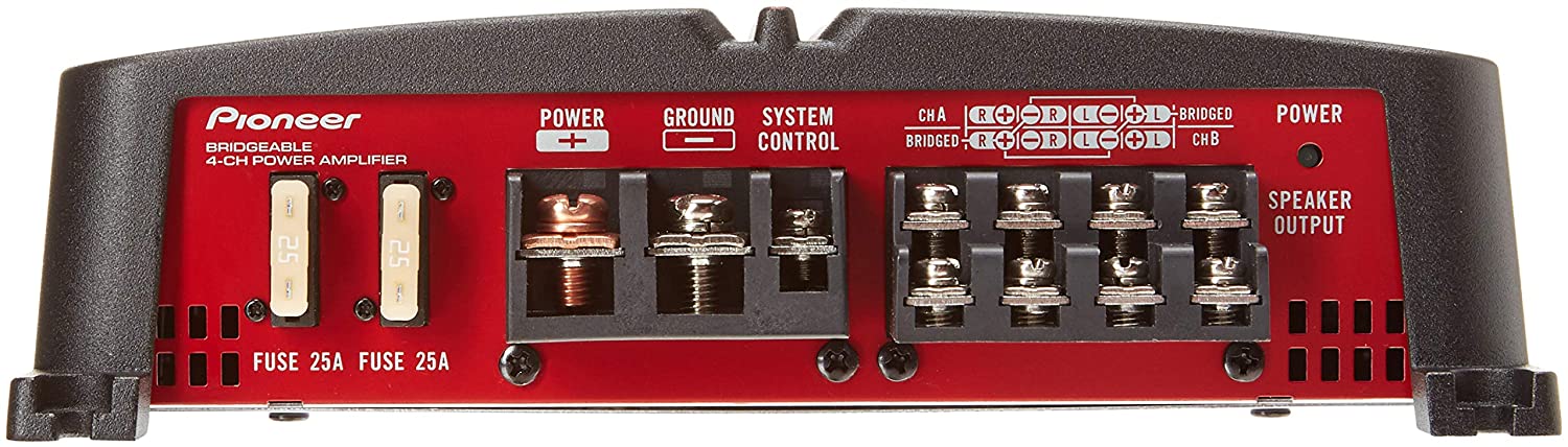 Pioneer GM-A6704 4Channel 1000 Watt Max Bridgeable Amplifier Booster GM-A6704
