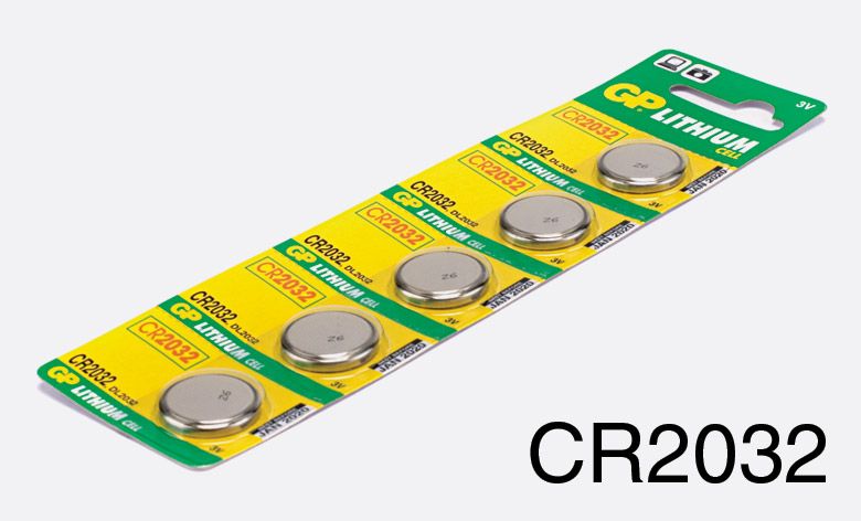 GP CR2032 Lithium Cell Coin Button Battery Pack 5Pcs