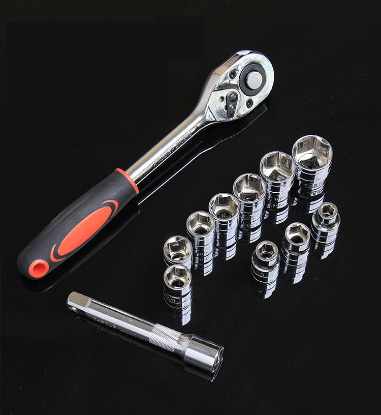 Ratchet Socket Spanner Set 11Pcs