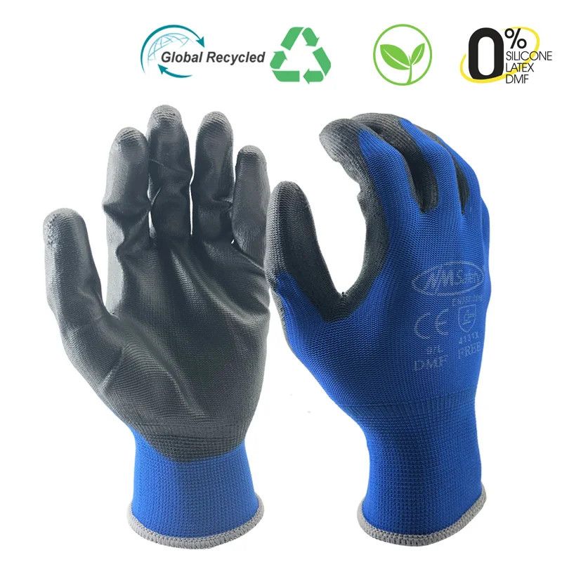 Textured Rubber Industrial Safety Gloves 1Pair