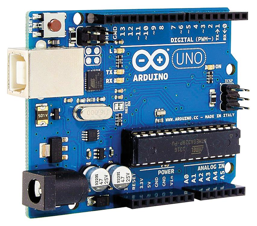 Arduino Uno REV3 – ATmega328P Microcontroller, 16MHz, 14 Digital I/O Pins, 6 Analog Inputs, 32KB Flash, USB Connectivity R3 Arduino Compatible Development Board ATmega328P