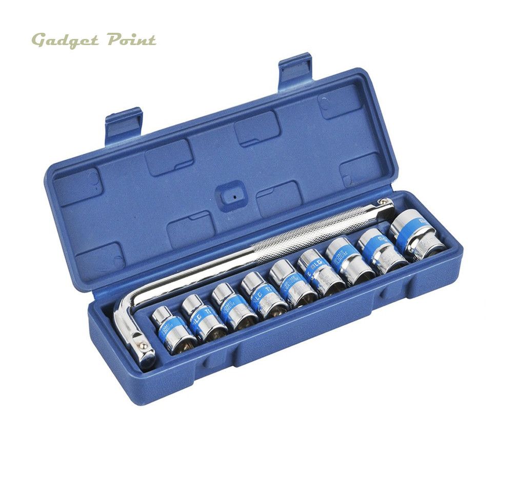 MLG 10 Pcs Box Socket Spanner Set