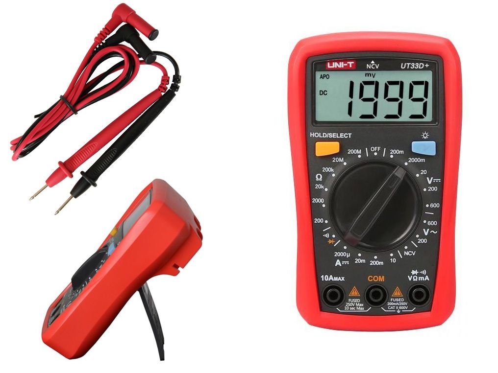 UNI-T UT33D+ True RMS Palm Digital Multimeter / Voltmeter / Ameter