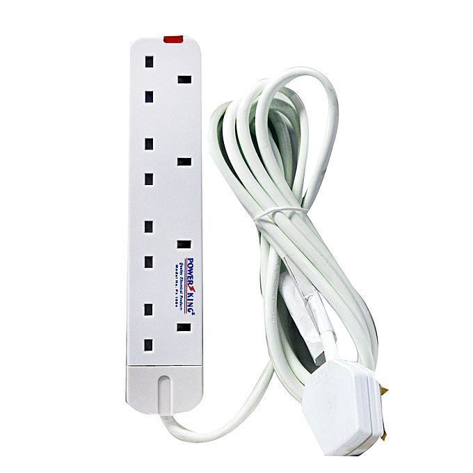 4 Way Socket Power Extension Cable 3M