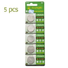 Tianqiu CR2025 Lithium Battery Cell Coin Button 5 Pcs