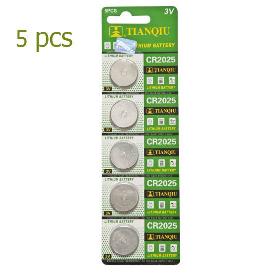 Tianqiu CR2025 Lithium Battery Cell Coin Button 5 Pcs