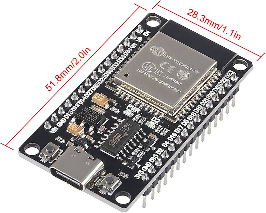 ESP32 Type-C USB CH340C WiFi Bluetooth-Compatible Development Board