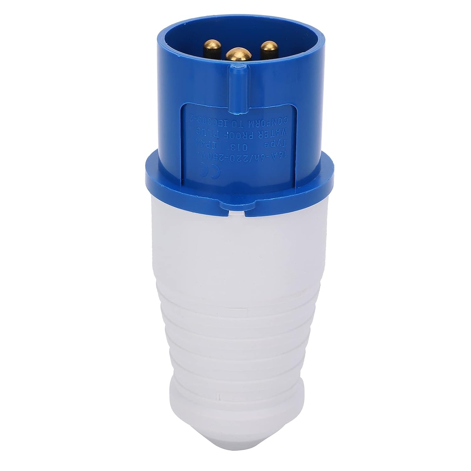 220-380V 16A 3 Pin Industrial Connector Male And Female Single Phase 2P+E Blue Color Wall Mounted Type
