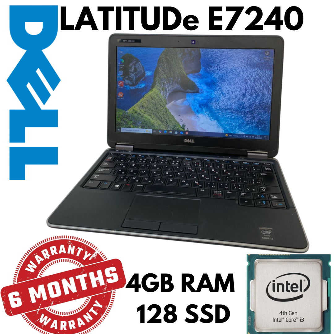 Dell Latitude E7240 Intel Core i3 (4 CPUs, 1.9GHz) 4GB RAM 128GB SSD | Lightweight Business Laptop | Buy Now