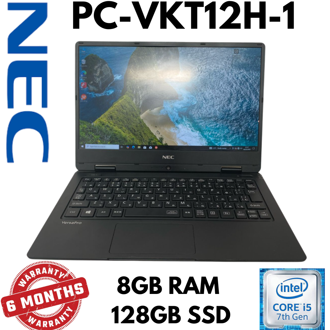 NEC PC-VKT12H Intel Core i5 7th Gen (1.20GHz, Turbo 1.6GHz) 8GB RAM 128GB SSD | Compact & Efficient Laptop | Ideal for Everyday Use | Buy NowVV