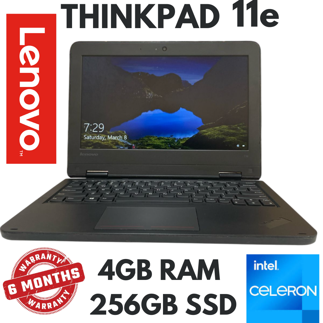 Lenovo ThinkPad Intel Celeron N2920 (1.8GHz, Turbo 1.9GHz) | 4GB RAM | 256GB SSD | Affordable & Reliable Business Laptop | Lightweight & Efficient | Buy Now