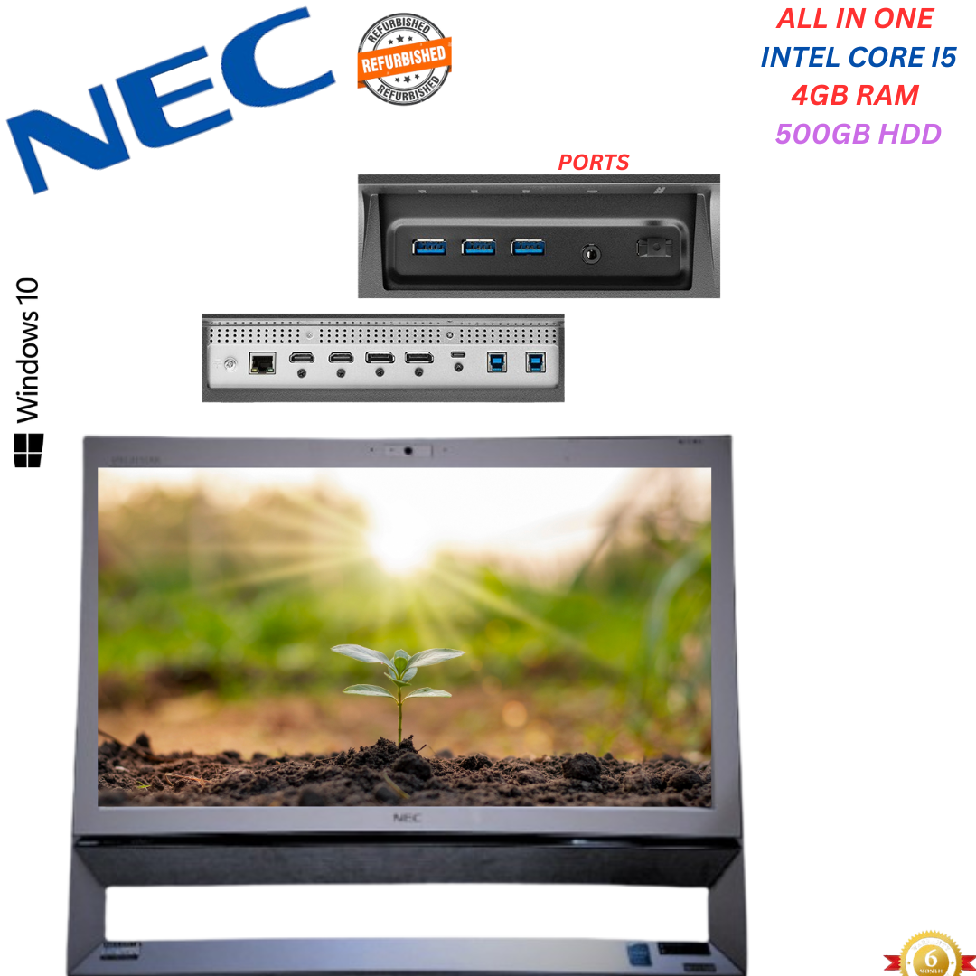 NEC All-in-One PC | Intel Celeron 2955U | 4GB RAM | 500GB HDD | 19.5" LED Display | Perfect for Office & Home Use