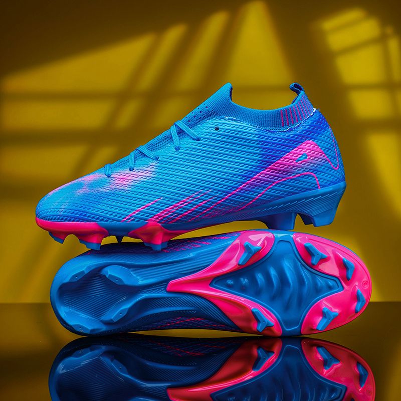 Men Kids Fashion Soccer Shoes Cleats High-top Team Sports Training FG Firm TF Turf Comfort Football Shoes Outdoor