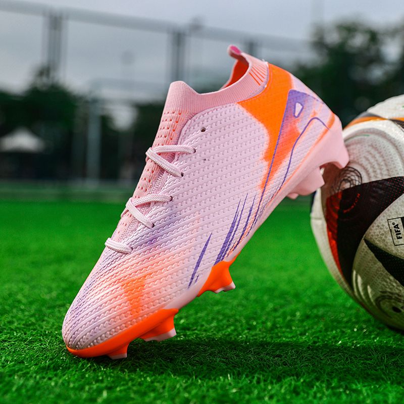 Men Kids Fashion Soccer Shoes Cleats High-top Team Sports Training FG Firm TF Turf Comfort Football Shoes Outdoor