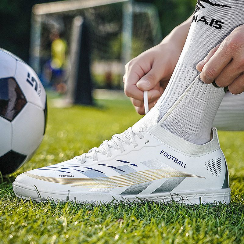 Men Soccer Shoes Kids Boys Cleats Low-top Team Sports Training TF/FG Turf Firm Comfort Football Shoes Outdoor