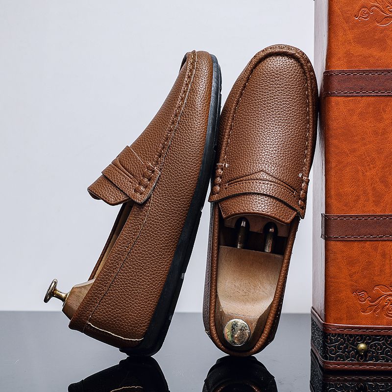 Men Loafers Casual Shoes Slip on Soft Penny Flat Lightweight Comfort Driving Working Boat Shoes