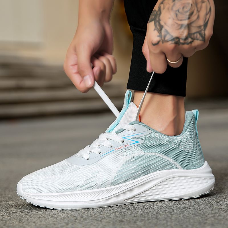 Men Running Shoes Athletic Sports Casual Walk Comfort Lightweight Non-Slip Lace up Sneakers for Gym Workout