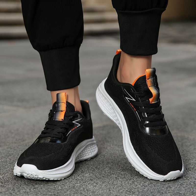 Men Running Shoes Athletic Sports Casual Walk Comfort Lightweight Non-Slip Lace up Sneakers for Gym Workout