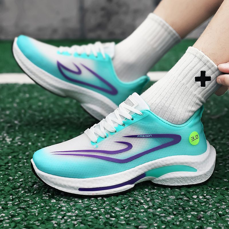 Men Running Shoes Athletic Sports Casual Walk Comfort Lightweight Non-Slip Lace up Sneakers for Gym Workout