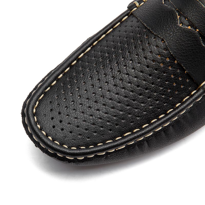 Men Hollow Loafers Casual Shoes Slip on Soft Penny Flat Lightweight Comfort Driving Working Boat Shoes