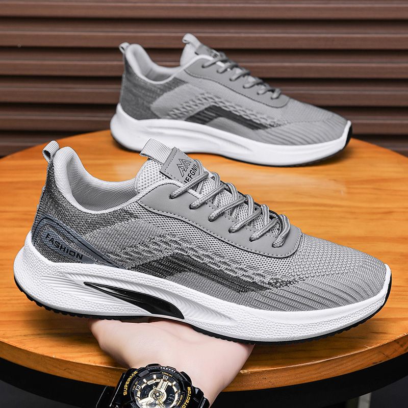 Men Running Shoes Athletic Sports Casual Mesh Walk Comfort Breathable Lightweight Non-Slip Lace up Sneakers for Gym Workout