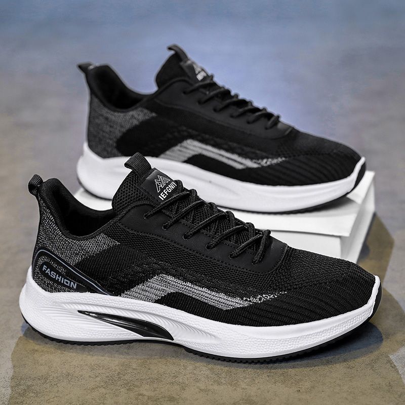 Men Running Shoes Athletic Sports Casual Mesh Walk Comfort Breathable Lightweight Non-Slip Lace up Sneakers for Gym Workout